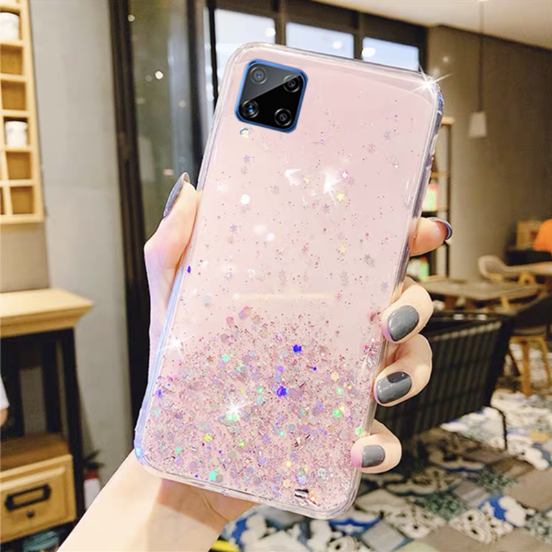 เคสโทรศัพท์-samsung-galaxy-a42-5g-phone-case-soft-silicone-glitter-gel-transparent-clear-slim-casing-covers-for-samsung-a42-เคส