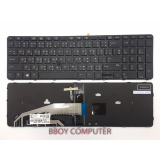 HP Keyboard คีย์บอร์ด HP Probook 650 G2 655 G2 TH-EN