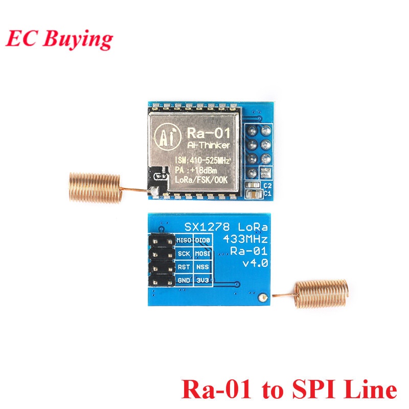 Sx1278 LoRa โมดูลส่งสัญญาณไร้สาย Ra-01Ra-02 LoRa 433MHZ SPI DIP Ra-01 ...