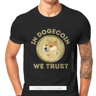 เสื้อยืด พิมพ์ลาย We Trusts Dogecoin Cryptocurrency Miners Meme แฟชั่นสําหรับสตรีS-5XL