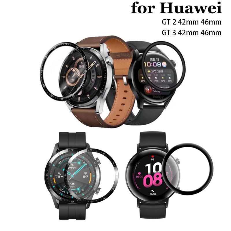 ภาพหน้าปกสินค้าตัวป้องกันหน้าจอ 3D PMMA ครอบคลุมเต็มรูปแบบสำหรับ Huawei Watch GT 2 GT3 42mm 46mm