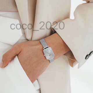 ภาพหน้าปกสินค้าใหม่ !! DW- Quadro  Pressed Melrose ขนาด20x26mm นาฬิกาข้อมือหญิงDW สไตล์หรูหรา มี4แบบให้เลือก ที่เกี่ยวข้อง