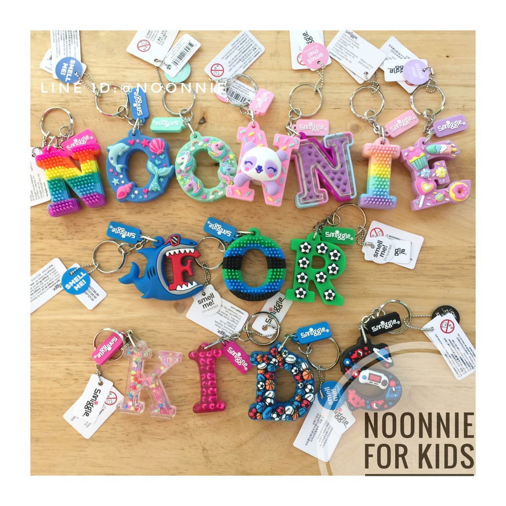 พวงกุญแจตัวอักษร Smiggle Alphabet Keyrings กลิ่นหอม ***มีบริการเก็บเงิน ...