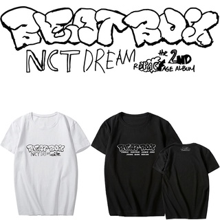 【ใหม่】เสื้อยืดแขนสั้นลําลอง พิมพ์ลาย Kpop NCT DREAM Beatbox แฟชั่นฤดูร้อน สําหรับผู้ชาย และผู้หญิงS-5XL