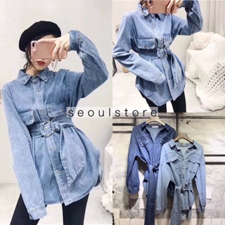 Jeans Shirt Mini Dress