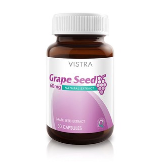 สินค้า VISTRA Grape Seed 60mg 30เม็ด วิสทร้า เกรพ ซีด 60 มก. 30เม็ด