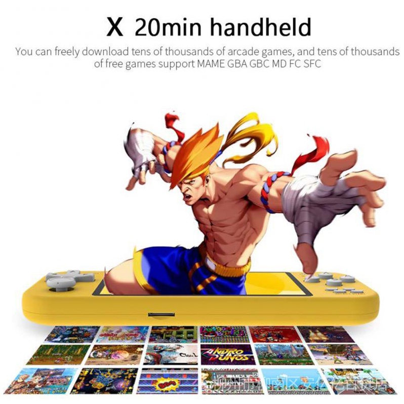 ภาพหน้าปกสินค้าX20 Mini 1000 In 1 เครื่องเล่นเกมคลาสสิก 8GB 64bit รองรับเกมคอนโซล สไตล์เรโทร สําหรับ GBA Ggbc SF จากร้าน cocomall12.th บน Shopee