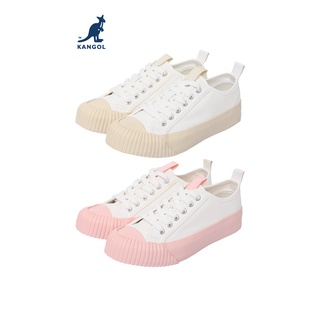 สินค้า KANGOL Sneaker unisex รองเท้าผ้าใบ รุ่น Macaron ผูกเชือก สีครีม, ชมพู 61221603