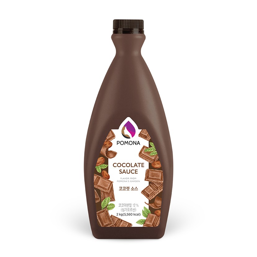 pomona-cocolate-sauce-โพโมนา-ซอส-ซ็อกโกแล็ต-2kg-ผลิตจากประเทศเกาหลี