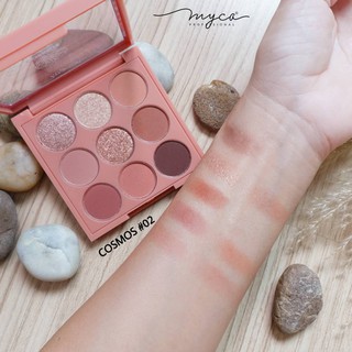 MYCA THE COSMOS EYESHADOW PALETTE อายแชโดว์ ไมก้า 9 สี เนื้อเนียนสวย ติดทน ยาวนานทั้งวัน