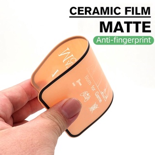 Matte ฟิล์มเซรามิก(แบบด้าน)กันรอยตกไม่แตก บิดได้งอได้ VIVO Y17s Y27 Y36 Y16 Y22 Y22s Y30 Y02 Y02A Y02t Y02s Y35 Y77 Y01 Y55 Y73 Y33T Y21T Y76 T1 T1x 4G 5G 2023