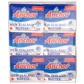 ภาพขนาดย่อของสินค้าเนยจืด เนยเค็ม Anchor Butter 10g. Pack 6