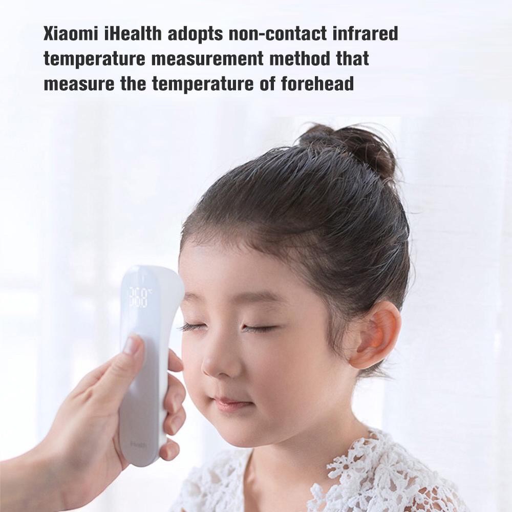พร้อมส่ง-xiaomi-mijia-ihealth-thermometer-led-display-เครื่องวัดไข้อินฟาเรด-ที่วัดอุณหภูมิ-เครื่องวัดไข้