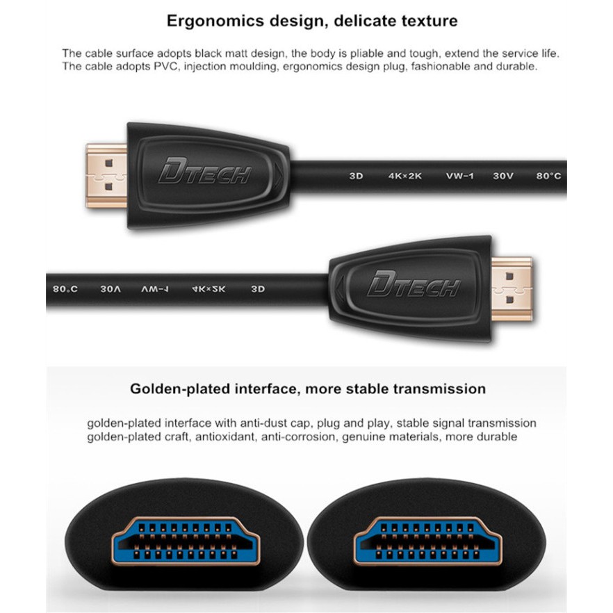 dtech-สายเคเบิ้ล-hdmi-สาย-hdmi-ยาว-2m-3m-5m-10m-4k-hdmi-v-2-0-สำหรับ-tv-iptv-lcd-xbox-360-โน้ตบุ๊ค