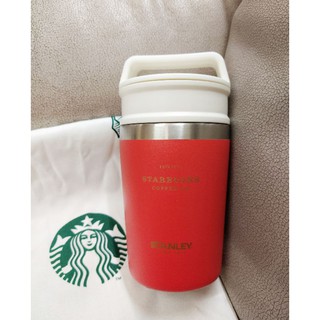 Starbucks Stanley Holiday White &amp; Red 8oz.