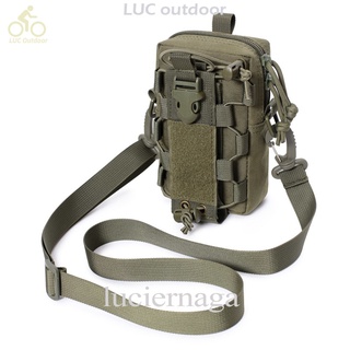 [LUC] กระเป๋าคาดเอว ใส่ขวดน้ํา โทรศัพท์มือถือ แบบนิ่ม สไตล์ทหาร สําหรับผู้ชาย ตั้งแคมป์กลางแจ้ง