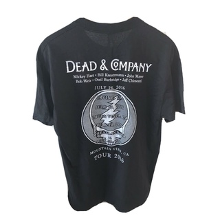 T-shirt  ขายดี เสื้อยืดลําลอง แขนสั้น คอกลม พิมพ์ลายกราฟฟิค Dead Company Fall Tour สองด้าน ขนาดใหญ่ IPighb10JMiojm09S-5X