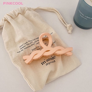 Pinkcool กิ๊บติดผม ขนาดใหญ่ หรูหรา สไตล์เกาหลี 1 ชิ้น