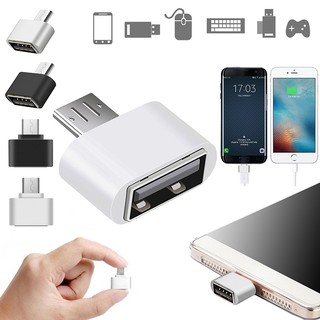 อแดปเตอร์แปลง สำหรับ Micro USB เป็น USB OTG Mini Android Smartphone