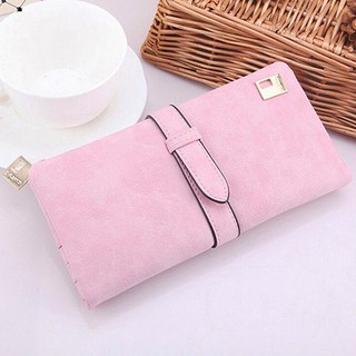 Fin 1 กระเป๋าใส่เช็ค กระเป๋าเงินใบยาว กระเป๋าโทรศัพท์ Mobile Phone Long Wallet Purse E-RANYD สีชมพู 1460