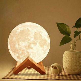 ภาพหน้าปกสินค้าโคมไฟตั้งโต๊ะ Led รูปดวงจันทร์ 3D สําหรับห้องนอน ที่เกี่ยวข้อง