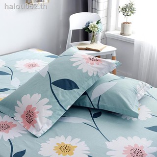ภาพหน้าปกสินค้า₪☋●✿In stock✿ summer pillow case   pure cotton pillowcase striped plaid single cotton pillowcase, one set of 40x60 48x74 ที่เกี่ยวข้อง