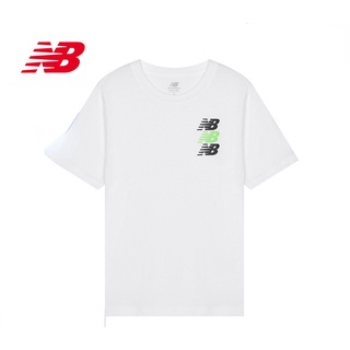 [S-5XL] New Balance เสื้อยืดแขนสั้น คอกลม สีพื้น สําหรับผู้ชาย