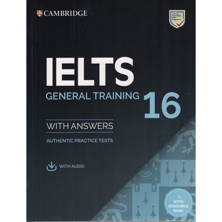 DKTODAY หนังสือ CAMBRIDGE IELTS 16 General Training Students Book with Answers with Audio with Resource Bank