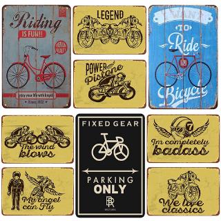 2020       Bicycle Plaque Metal Vintage Tin Sign Pin Up Shabby Chic Decor Metal Signs Vintage Bar Decoration Metal Poster Pub Metal Plate