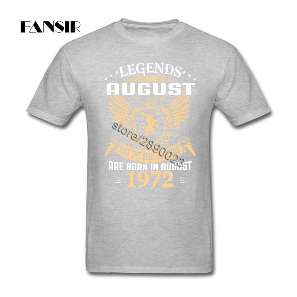 เสื้อยืดสีดำอินเทรนด์เสื้อยืดผ้าฝ้าย-100-พิมพ์ลาย-legends-are-born-in-august-1972-สําหรับผู้ชายs-4xl