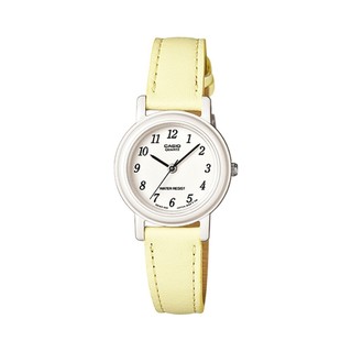 CASIO Analog นาฬิกา สายหนังแท้ รุ่น LQ-139L-9 - White