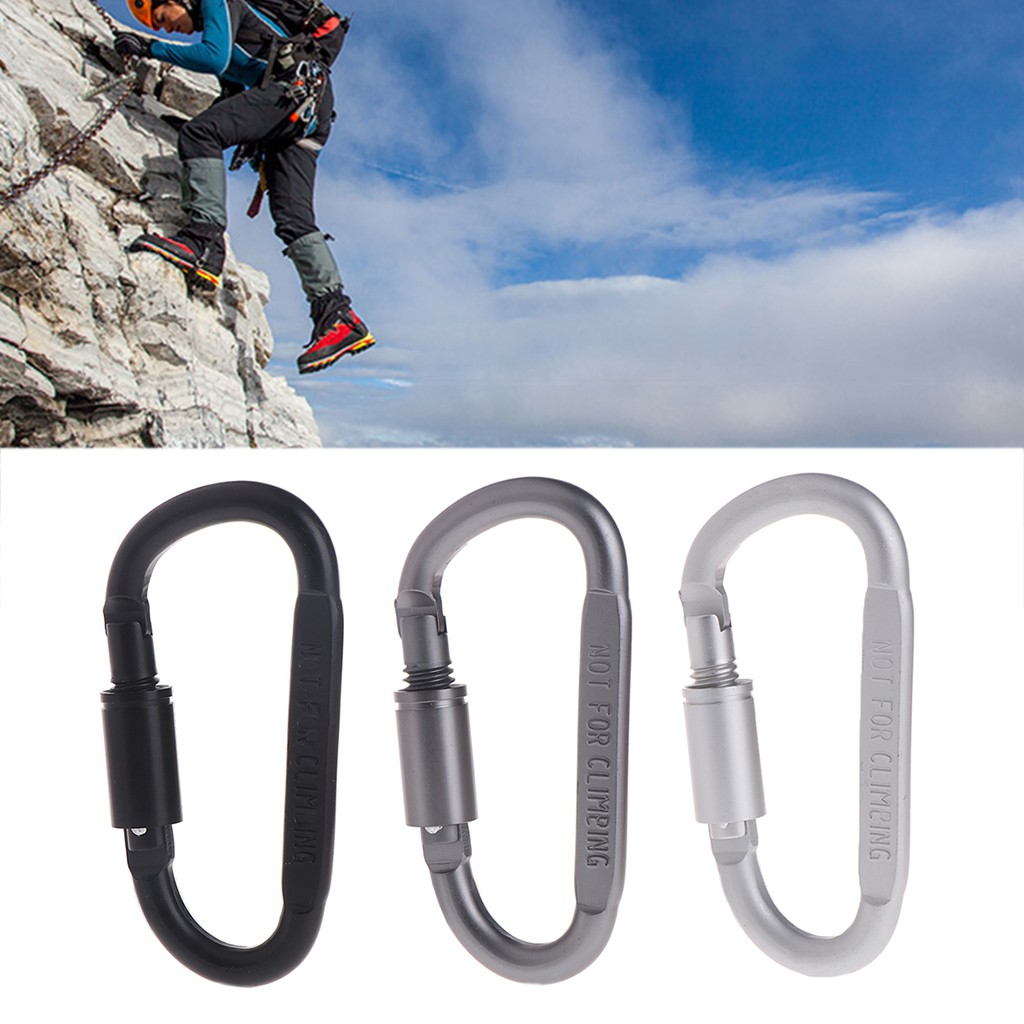 ตะขอล็อคอลูมิเนียม-carabiner-สำหรับปีนเขา