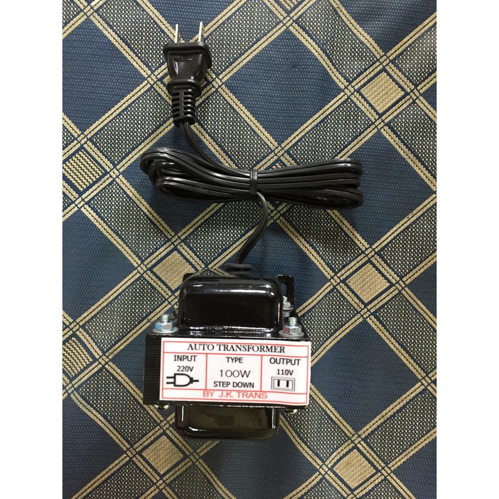 หม้อแปลงไฟ Input 220V Output 110V เครื่องใช้ไฟฟ้าUSA/JAPAN Shopee