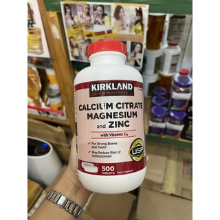 Kirkland Calcium Citrate 500mg + vit D3 + Zinc+Magnesium