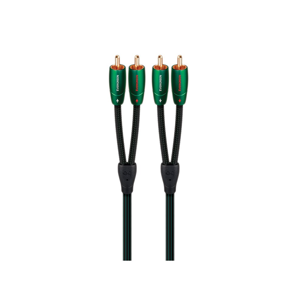 AudioQuest Evergreen 0.6m (1.96 Ft.) RCA To RCA Cable