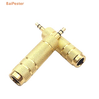 [BaiPester] 6.35mm Female Plug To 3.5mm Male Connector Earphone Amplifier Audio Adapter Microphone AUX 6.3 3.5 Mm Converter 3.5 To 6.5 Audio Converter