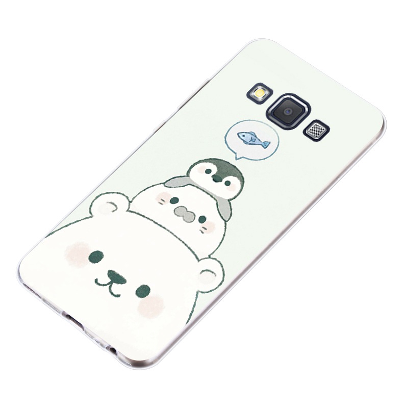 เคสโทรศัพท์-แบบซิลิโคนนิ่ม-พิมพ์ลายหมีและนกกระยาง-สำหรับ-samsung-a3-a5-a6-a7-a8-a9-star-pro-plus-e5-e7-2016-2017-2018