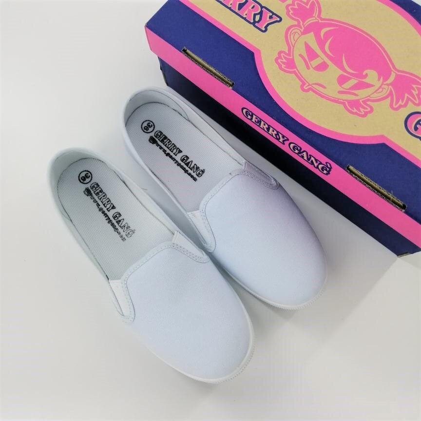 gerrygang-รุ่น-g300-รองเท้าผ้าใบสวม-ทรงบัดดี้-สี-ดำ-กรม-ขาว-size-35-43รองเท้าเด็กเสื้อผ้าเด็กสวยๆ