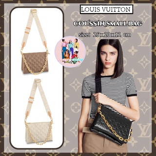 หลุยส์วิตตอง  Louis Vuitton  COUSSIN กระเป๋าถือใบเล็ก/กระเป๋าผู้หญิง/กระเป๋าสะพายข้าง/กระเป๋าสะพายไหล่