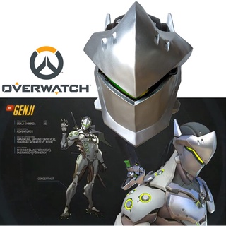 Mask หน้ากาก จากหนัง Overwatch โอเวอร์วอช วัสดุ ไฟเบอร์กลาส ป้องกัน สำหรับใส่ สยองขวัญ สุดโหด ฮอกกี้ หมวก Marvel DC