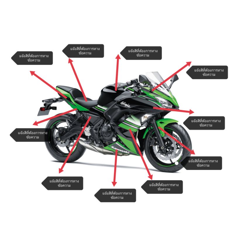 ชุดแฟริ่งแยกชิ้น-kawasaki-ninja-650-ninja650ปี2017-18-19แฟริ่งข้างแฟริ่งหน้าแฟริ่งหลังอกล่างบังโคลนคอนโซลสีดำปิดหลัง