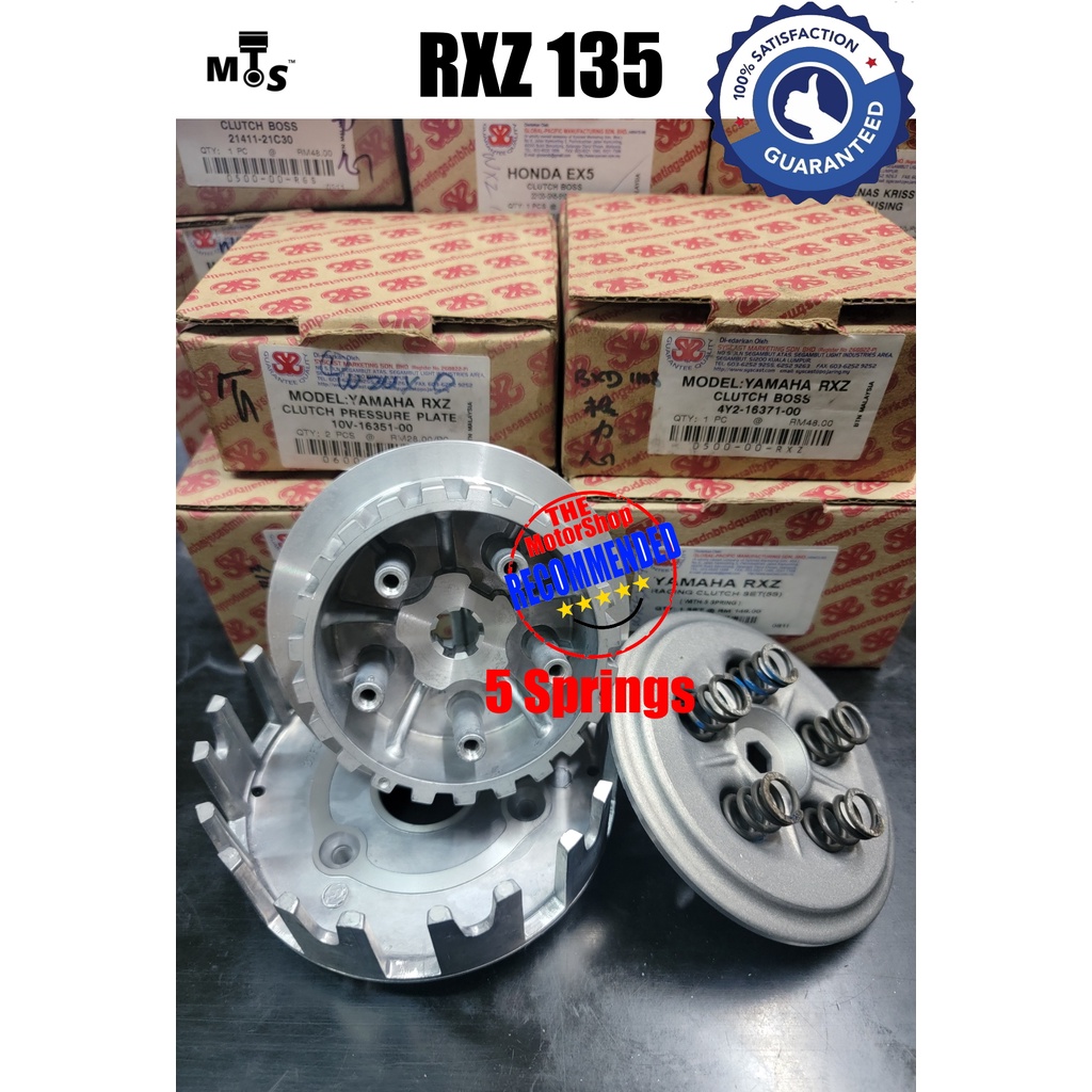 !!สปริง 5 เส้น!! RXZ 135 / RXK / TZM150 TZM SYS RACING Clutch / HYPER ...