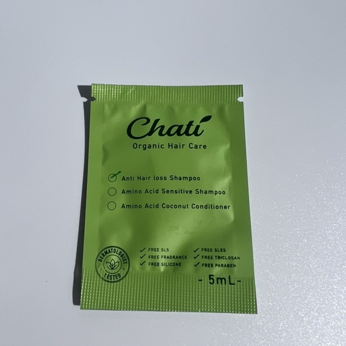 chati-แชมพูลดผมร่วง-ลดรังแค-ซองพกพา-5-ml