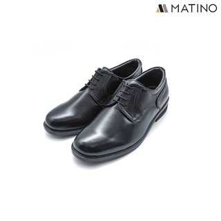 สินค้า MATINO SHOES รองเท้าชายคัทชูหนังแท้ รุ่น MC/B 6924 BLACK