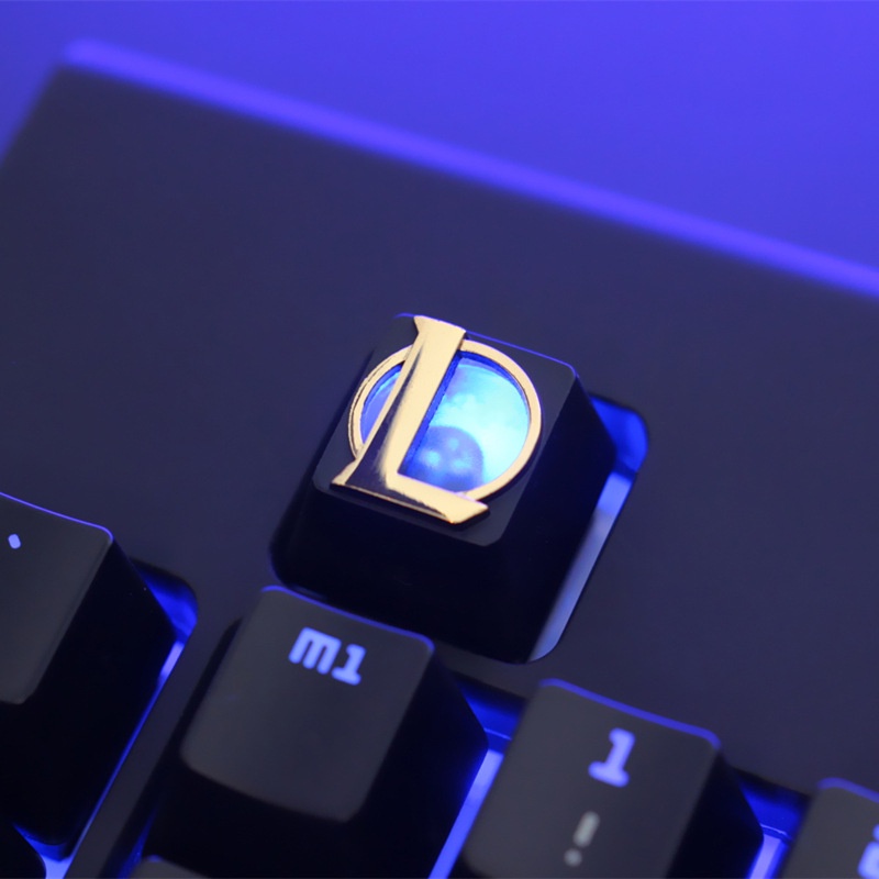 【Keycap】ปุ่มกดคีย์บอร์ด โลหะผสม ลายเกม LOL DVA OW EVA Pikachu ...