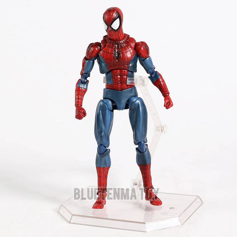 โมเดลฟิกเกอร์-marvel-mafex-avengers-075-spider-man-maf075-the-amazing-spider-man-pvc-ของเล่นสําหรับเด็ก