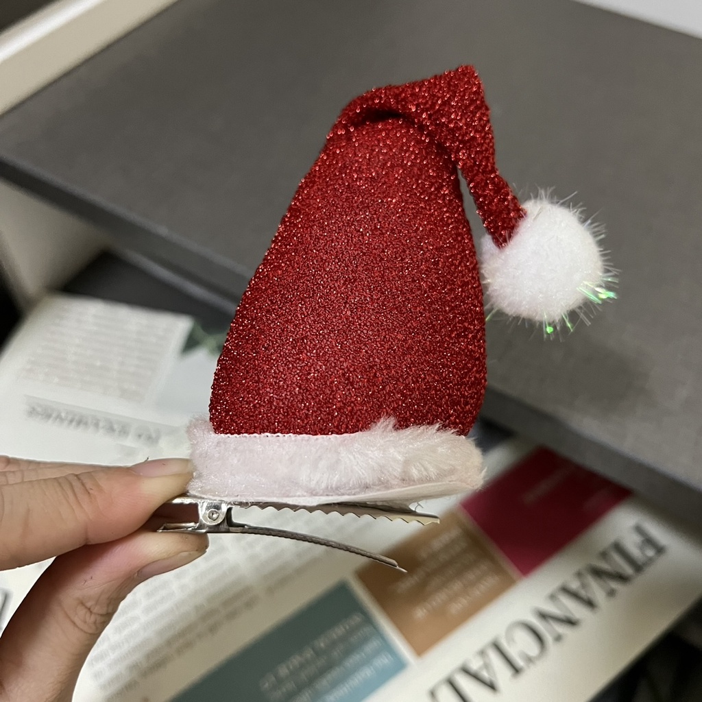 กิ๊บติดผมหมวกคริสต์มาสน่ารัก-กิ๊บเด็กกิ๊บคริสต์มาส-พร้อมส่งจากไทย