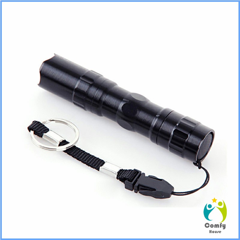 comfy-ไฟฉาย-led-พร้อมสายคล้อง-สำหรับพกพา-ใช้ถ่าน-aa-1-ก้อน-portable-flashlight