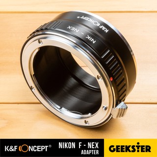 รูปภาพขนาดย่อของเมาท์แปลง K&F Nikon F-NEX ( Nik - Sony E / FE / NEX Lens Adapter / Nikon F / Ai / Ais / KF )ลองเช็คราคา