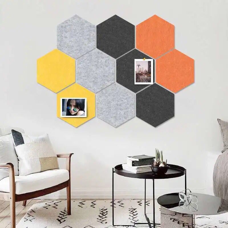 Hexagon Shape Board Cork Wall Bulletin Memo Board，Note Board | Shopee ...